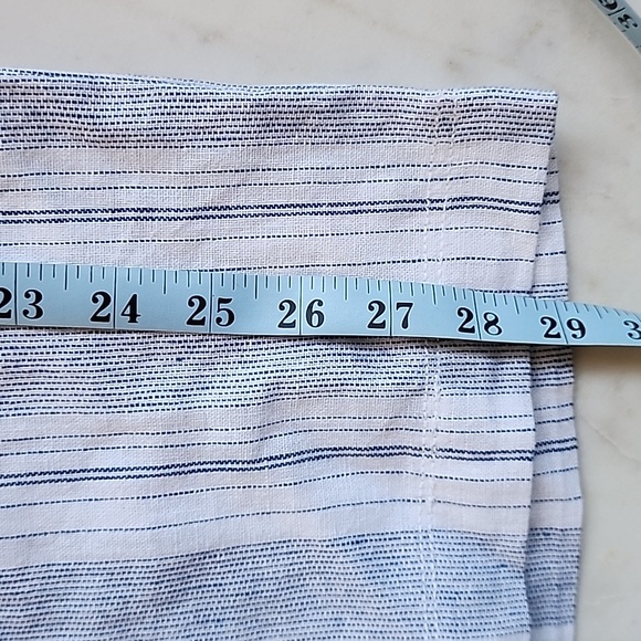 NWT Banana Republic Gap wide leg striped linen beach pants size medium - Picture 12 of 16